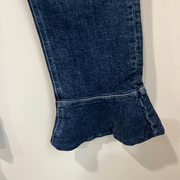 Mother Jeans Cha Cha Fray Girl Crush Crop Flare Raw Hem Designer Denim Sz 29 - Picture 13 of 15